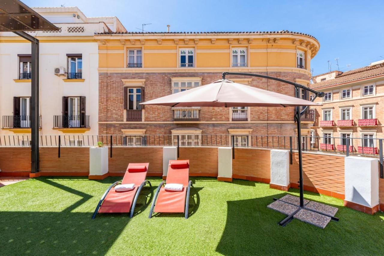 Gran Terraza Con Vistas A Calle Larios Malaga Exterior photo
